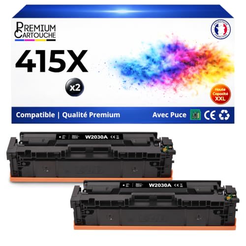 Toner HP W2030X 415X noir compatible pour imprimantes Color LaserJet Pro M454dn et M479dn