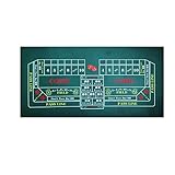 BALIKEN Tabletop Casino Felt 36"x72" for Craps Casino Table Top Felt Layout Mat