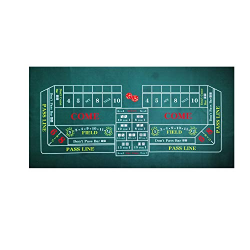 BALIKEN Tabletop Casino Felt 36"x72" for Craps Casino Table Top Felt Layout Mat
