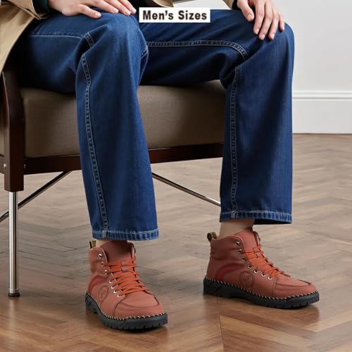 Vilobel Mens Work Boots, Vilobel Mens Non Slip on Shoes, Men's Orthopedic Safety Work Boots Protective Toe Ankle Protection Waterproof Lightweight Shock Absorption3