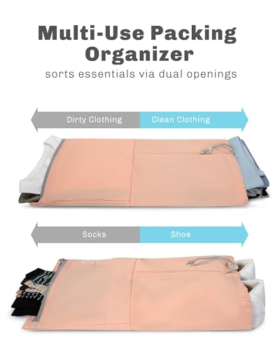 Image of 4 Set Compression Packing Cubes for Suitcases,Luggage,Travel Bag Organizer