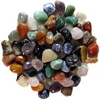 One Pound of Brazilian Polished Stones Packaged in a Velvet Bag 23-28 Pieces Per Pound