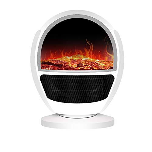 Elektrokamin Haushaltsgeräte -Heizlüfter Im Kamin-Design, LED Flammen Effekt, Weiß, 3 Stufen, 2000W Überhitzungsschutz Elektro Heizgerät