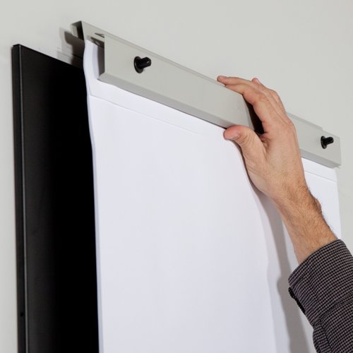 Flipchart-Papierklemme Slim mit 20 Blättern – geeignet für Whiteboard „Slim“