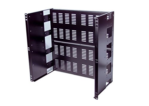 10U Rackmount Vented Adjustable Recessed Panel for General Purpose Application in a Standard 19 inch 2-Post or 4-Post Server Rack (Vented)