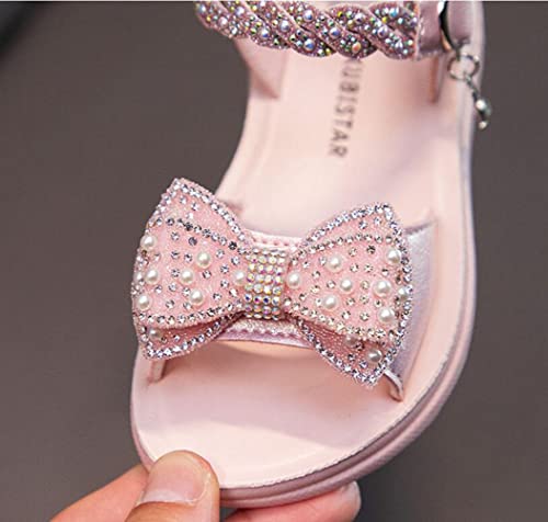 Girl’s Open Toe Flat Sandals Fashion Bow Summer Casual Shoes Toddler/Little Kid4