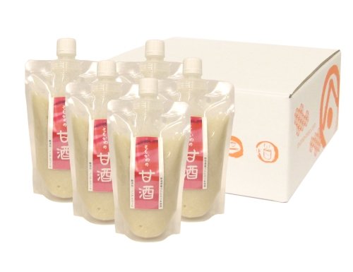 甘酒 ノンアルコール 無添加 300g-5個入り