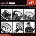 A-Premium Set of 10, Front & Rear Sway Bar Link, Lower Ball Joint, Inner Outer Tie Rod End, Compatible with Subaru Impreza 2008-2014, WRX (STI) 2013-2014