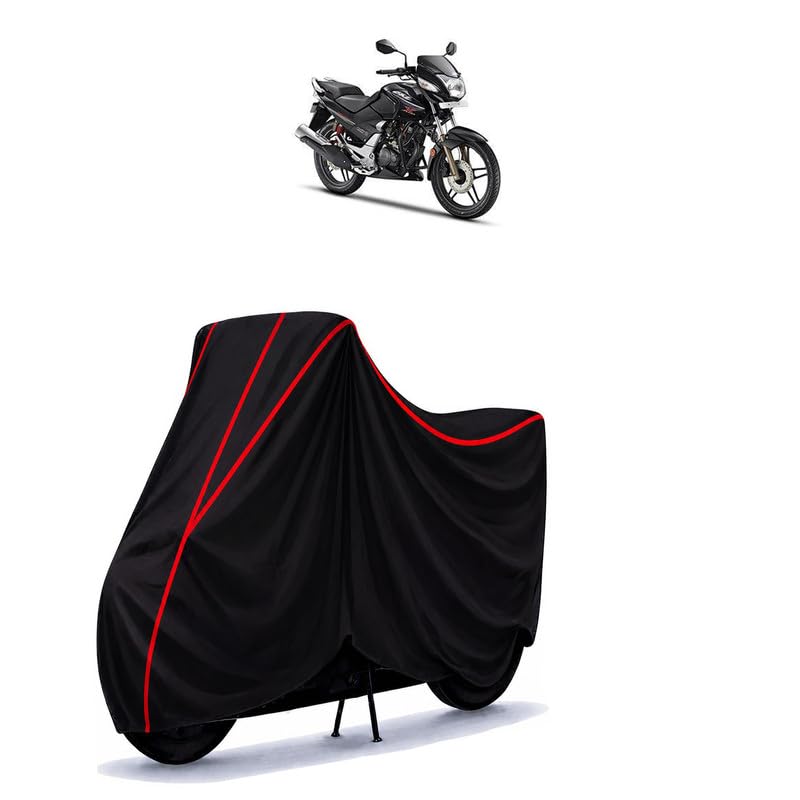 Image of RS 457 Water Resistant Bike Cover for All Motorcycles & Scooters | Heavy Duty Premium Taffeta Fabric | UV Protection, Dustproof, Scratchproof | All Weather Two Wheeler Body Cover with Elastic Bottom