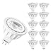 Price comparison product image Torkase 10-Pack MR16 LED Bulbs, 2700-Kelvin Warm White, 12-Volt, GU5.3 Bi-Pin Base, Indoor/Outdoor 36-Degree LED Spotlight Bulb, 5-Watt(50-Watt Equivalent), Non-Dimmable.