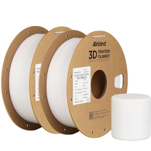Inland PLA Basics Filament 1.75mm, 1kg Spool – Dimensional Accuracy ±0.02mm, Neatly...