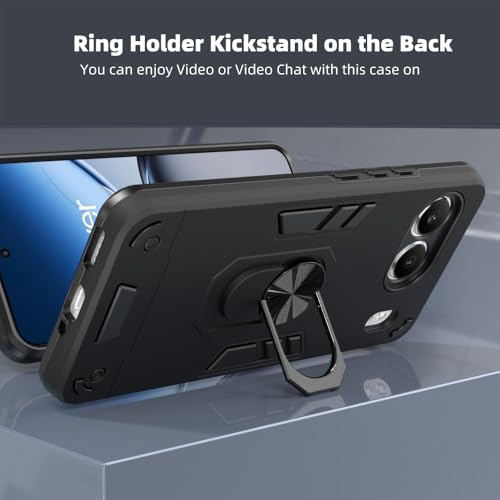 Image of NDCOM for OnePlus Nord 4 Back Case | Premium Nord 4 Back Case for Enhanced Protection | Sleek One Plus Nord 4 Back Cover | Ring Holder Case
