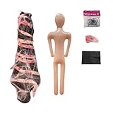 Qianly Manichino Gonfiabile Modello Corpo Intero Fantoccio Horror Manichino PVC Figura Realistica Adatto per Allestimento Stanze Horror Halloween, Stile C