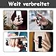 3 Stück Smartphone Fingerhalter Handy, Premium Smartphone Finger Halterung,Selfie Handyhalter, Fingerhalterung - auch geeignet für e-Reader und kleine Tablets (Schwarz)