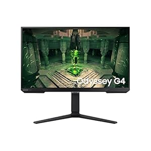 Samsung Odyssey G4B Gaming Monitor LS27BG400EU, 27 Zoll, IPS-Panel, Full HD-Auflösung, AMD FreeSync Premium, G-Sync kompatibel, 1 ms (G/G) Reaktionszeit, Bildwiederholrate 240 Hz, Schwarz