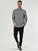 uxcell Men's Shirts Polka Dots Long Sleeve Slim Fit Printed Dress Button Down Shirt 38 Black