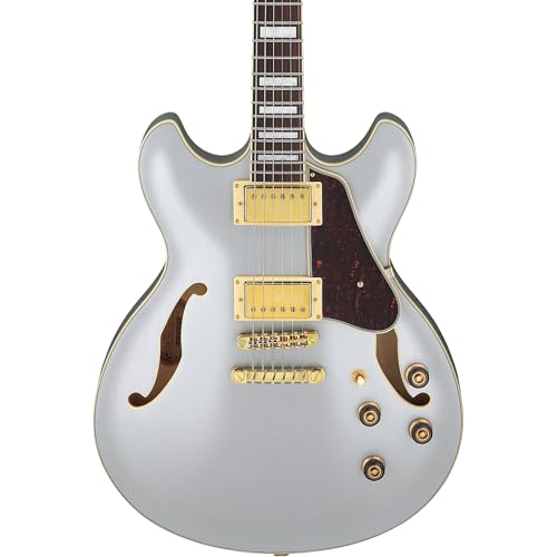 Semi Hollow-Modelle Ibanez Artcore AS73G-MSF Moonstone Silver Flat - Chitarra semiacustica