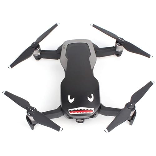 2 Set Aufkleber und Akku Aufkleber für DJI Mini 3 Pro/Mavic 3/Air 2s/Mini 2/Mavic Air 2/Mavic Mini/Mavic Pro/Spark Drone Skin Sticker Wasserdicht Hai Aufkleber Aufkleber