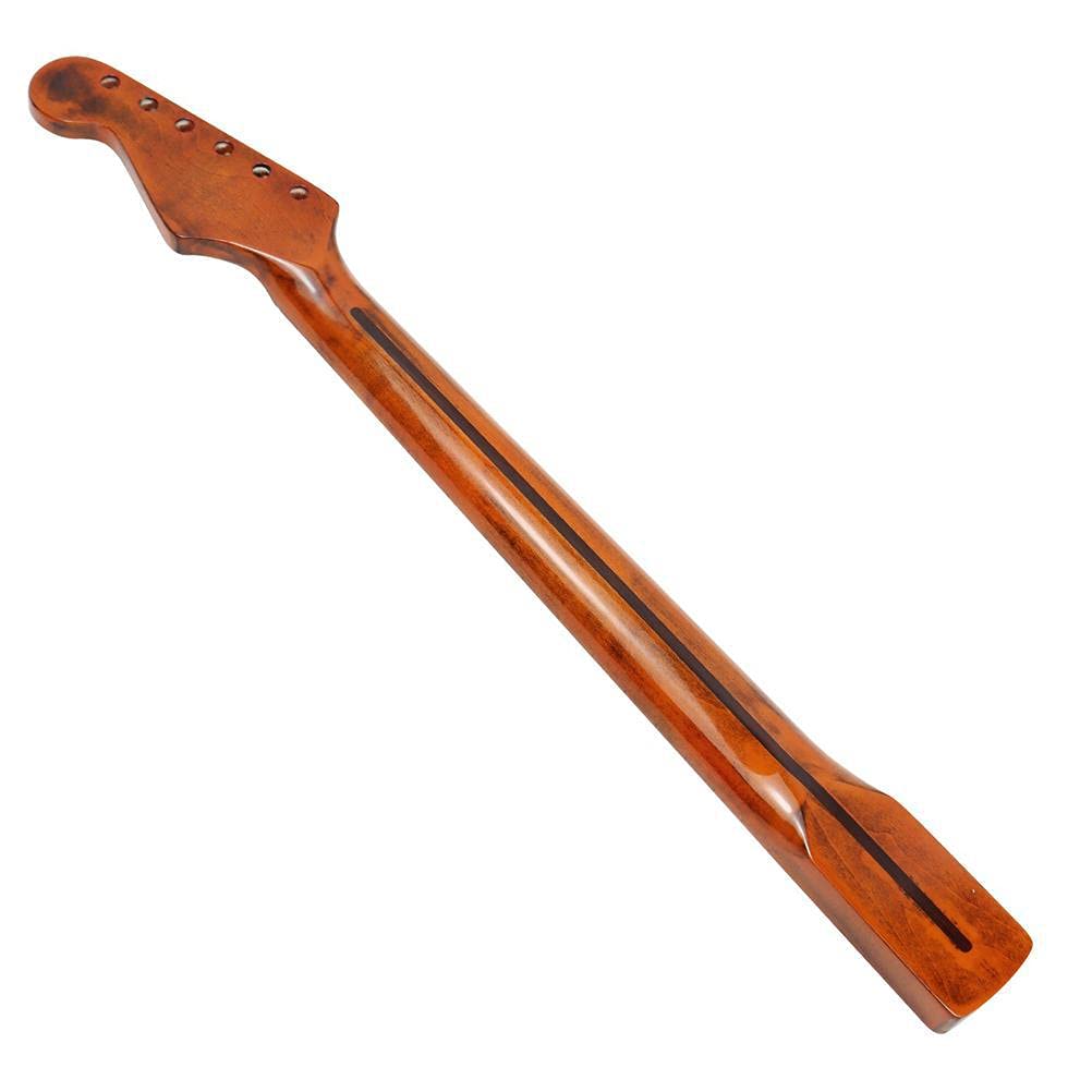BTSEURY Gitaarhals met 22 frets, houten toets, palissander toets, vervanging voor elektrische gitaar