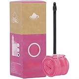 CWOQOCW Fahrradschlauch aus TPU, 700 C x 23–32 mm, ultraleicht, 28 G, für Presta-Ventil, Hochdruck-pannensicher, Rennrad-Reifen, Ersatzteil (85 l), Rosa