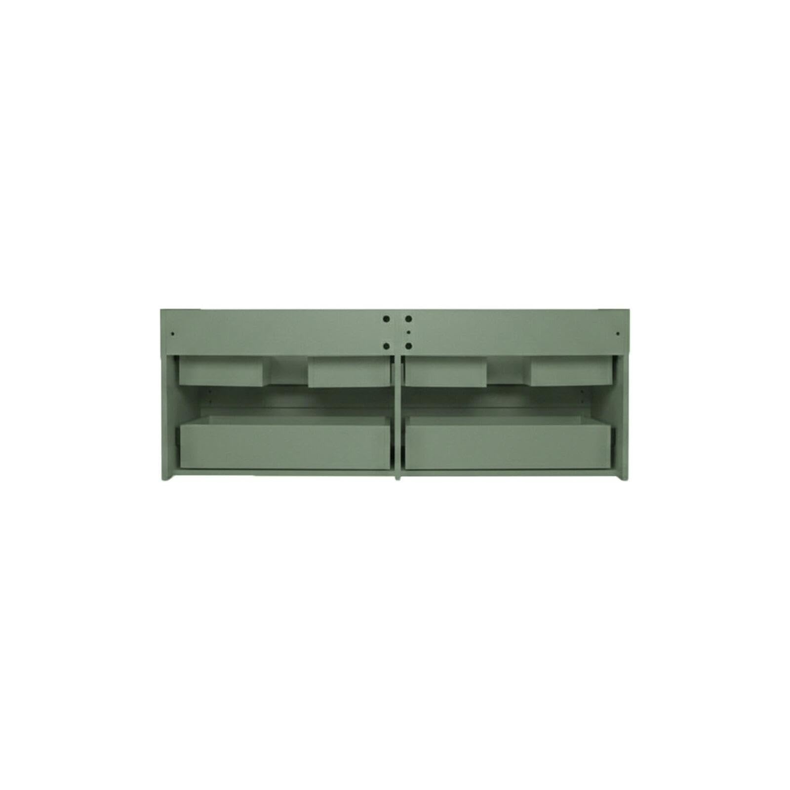 MOB-IN Mueble doble lavabo Sorrento colgante con encimera de cerámica, 120 cm