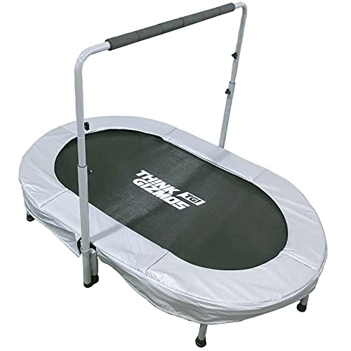 Think Gizmos XN015 Aero Duo Trampolin mit Griff Sicheres Trampolin für ältere Kinder kann 2 Kinder oder Erwachsene… – Bild 3