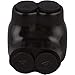 Morris Products Black Insulated 2 Conductor Connector ? 4-14 Wire Range, Slotted Allen Hex ? 1.13? L x 1.25? W x ? 1.38?H ? Single Side Entry ? Pre-Filled, Rubber Vinyl Coating, 600 Volt, 5-Pack