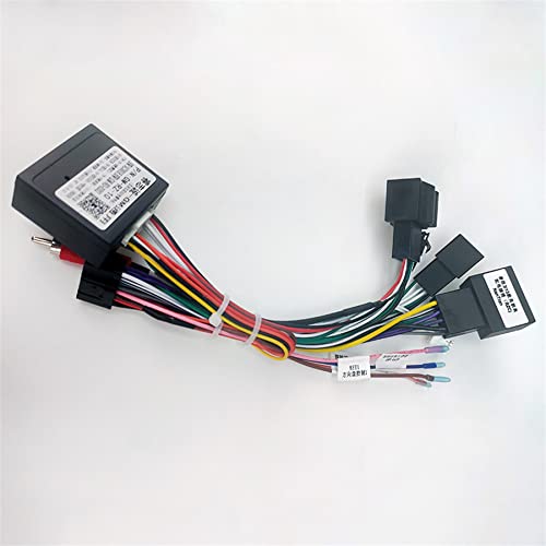Car for Audio 16pin Wiring Harness with Canbus Box for Chevrolet Sail 3 Aftermarket Stereo Installation Wire Adapter