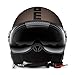 CASCO MOMO FIGHTER FGTR EVO TABACCO FROST SCRITTA NERA DOPPIA VISIERA TAGLIA XL