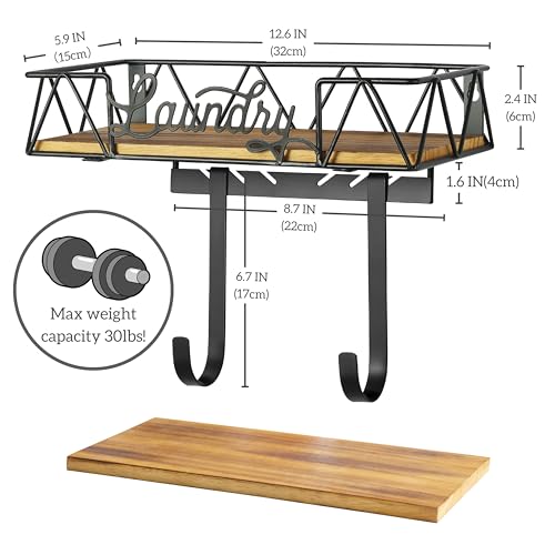 PERFNIQUE-Ironing-Board-Holder-Wall-Mount-Ironing-Board-Hanger-Iron-Board-Wall-MountTV-Shaped-Iron-Storage-Laundry-Room-OrganizationFarmhouse-Laundry-Room-Decor