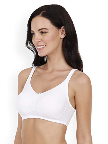 Image of Amante Every de Blue Solid Non-Wired Non Padded Everyday Bra