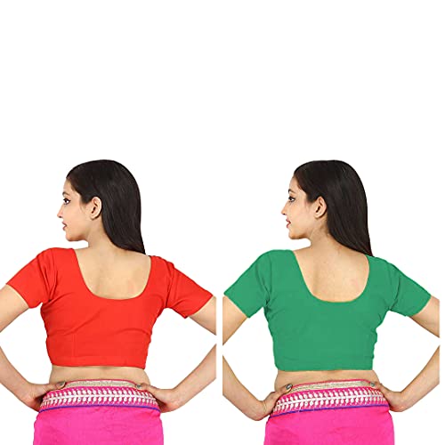 Image of Namita Women's Rubia Cotton Solid Half Sleeve Blouse