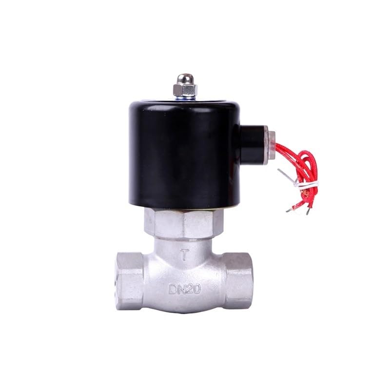 Elektrozawór parowy ze stali nierdzewnej, 1/2 cala, normalnie zamknięty, wysoka temperatura, 220V 24v DN15(Bsp-24vdc)