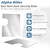 Alpha Rider Rear Barn Door Security Anti-Theft Plate for 2012-2023 Ford Transit Custom, 1PC Steel #4