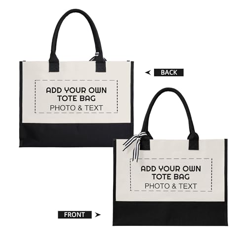 Bolsa Tote de Lona Personalizada para Mujer miniatura 3