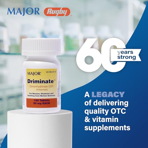 Major 00904205159 Driminate - Dimenhydrinate 50Mg Motion Sickness Tablets thumb #1