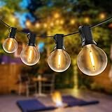 Guirnaldas de Luces Exterior, TOGAVE 9.5M LED Cadena de Luz con 25+4 Bombillas, IP44 Impermeable Guirnaldas Luminosas Exterior y Interior Perefcto Deco para Jardín, Patio, Fiesta - Blanco Cálido