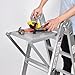 JADDUO Ladder Work Platform Anti-Slip Ladder Accessories Step Ladders Extension Ladders Work Stand System Ladder Tray for Painters and Tools Holds 400 Pound 17 x12 Inch，Black