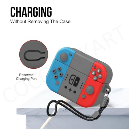 Image of Cartoon Silicone Case Cover Compatible for OnePlus Nord Buds 4 Pro (Game + Lanyard)