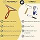 PawsOnly | Tierhaarentferner | Katzenhaarentferner | Hundehaare Entfernen | Fusselentferner für Sofa Auto Teppich Kratzbaum Kleidung | Tragbarer | Fusselbürste Tierhaare Pet Hair Remover (Orange)