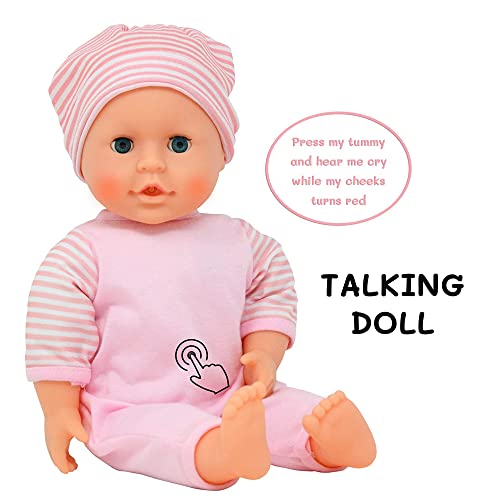 The New York Doll Collection B312 Interactive Talking Baby Doll Doctor Set Toy Pack thumb #2