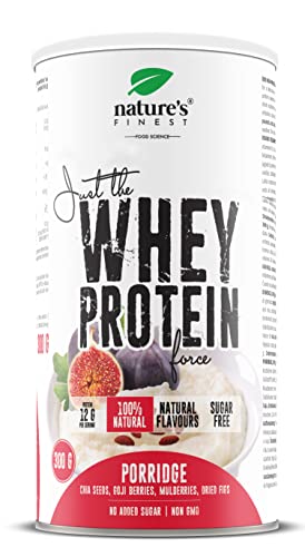 Nature’s Finest High Protein Berry Porridge - 25% Eiweiß - Hafer Porridge mit Beeren Chia Goji & Vitamin D3 - Schnelles Fitness Frühstück - 300 g