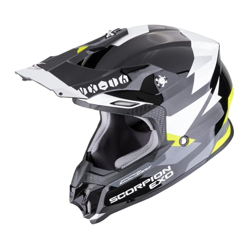 Casque Scorpion VX-16 Evo Air tout-terrain noir jaune fluo taille L - 2