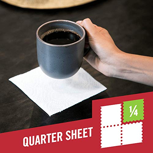 Brawny Tear-A-Square Paper Towels, Quarter Size Sheets, 16 Count: 16 Count