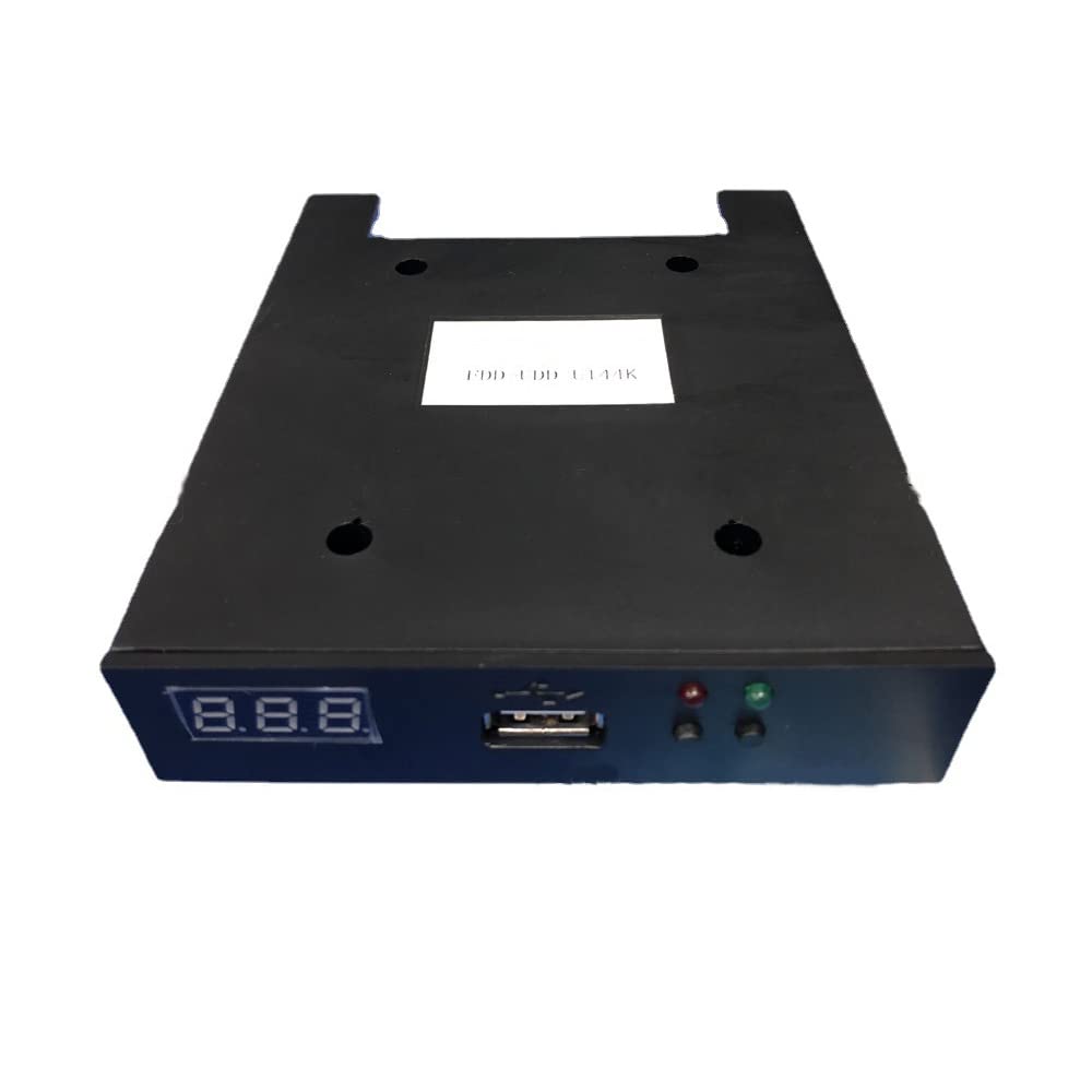 Diskettenlaufwerk-Emulator, FDD-UDD U144K Diskettenlaufwerk 1,44 MB USB-SSD-Emulator für Industriecontroller (SCHWARZ)