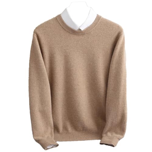 Dcvmvmn Men's Autumn Winter O-Neck Pullovers Business Casual Base Wool Sweater Knit High-Grade Warm Male Jumper