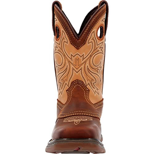 Durango Lil’ Rebel Big Kids Brown Tan Western Boot3