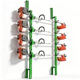ELITEWILL Commercial Trimmer Rack with Independent Locks for Open/Enclosed Trailer Work, Garage & Walls Weedeater Organization Storage Rack