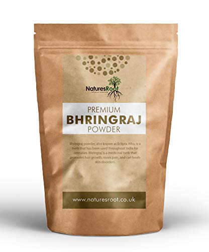 Natures Root Natürliches Bhringraj Pulver 125g - Für gesundes Haarwachstum | Eclipta Alba Pulver | Für eine schuppenfreie Kopfhaut Cover