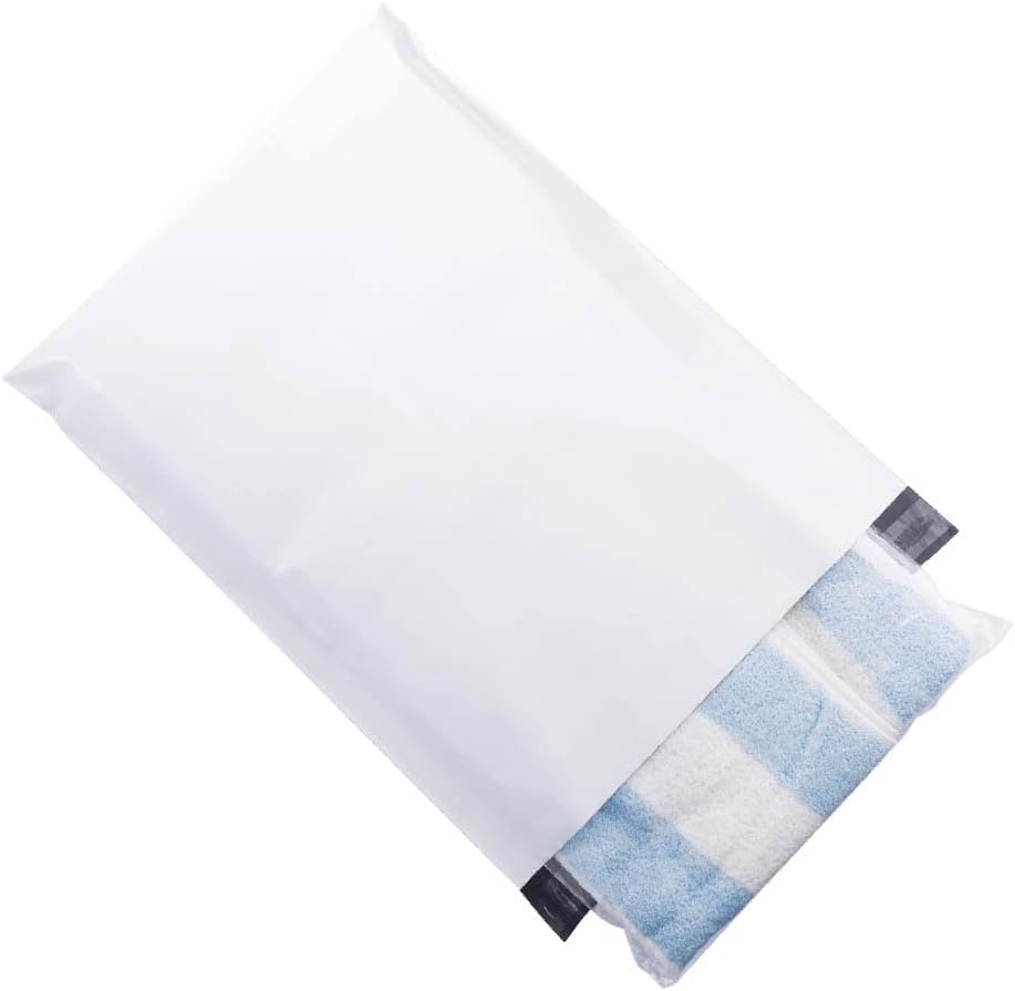 500 Count 7.5x10.5 Inch Poly Mailers - Blue/Navy Shipping Envelopes With Self-Adhesive Seal